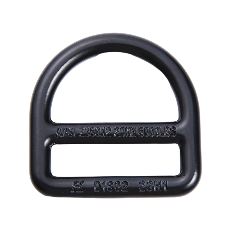 HLD1802 46mm galvaniseret dobbeltstangstål D-ring