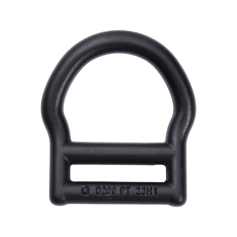 HLD1807 46mm Indvendig Størrelse Sort Aluminium D Ring